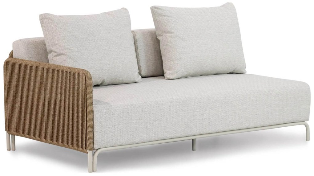 Hoek loungeset 5 personen Aluminium/rope Taupe Coco Colorado