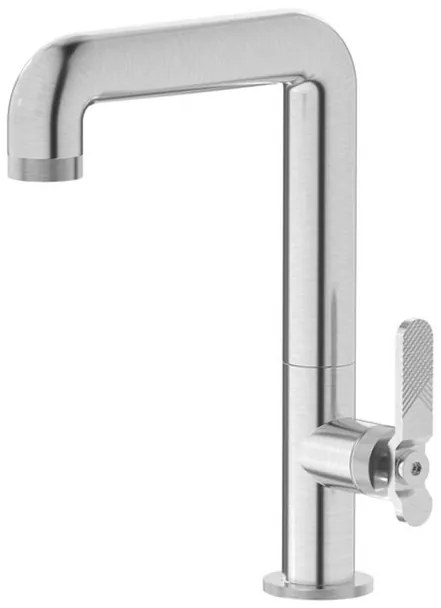 PliegerTorinowastafelkraan 1-hendel hoog modelHoogte: 267mm geborsteld chroom KB2202SSPG1