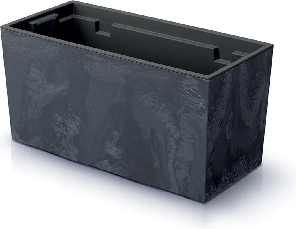 Prosperplast Urbi Case Beton Effect - Antraciet - 39,5 x 18,5 cm - Betonlook