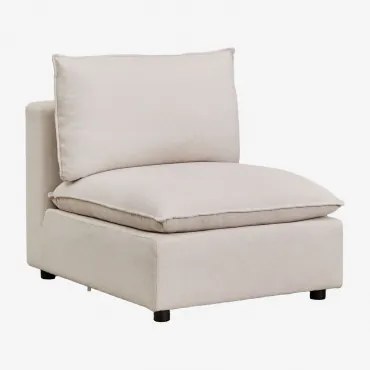 Centrale Module Voor Modulaire Bank Daniela Stof Crème Beige - Sklum
