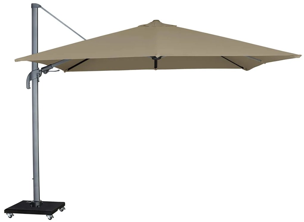 Zweefparasol  300 cm x 300 cm taupe Taupe-naturel-bruin Garden Collections Alegria