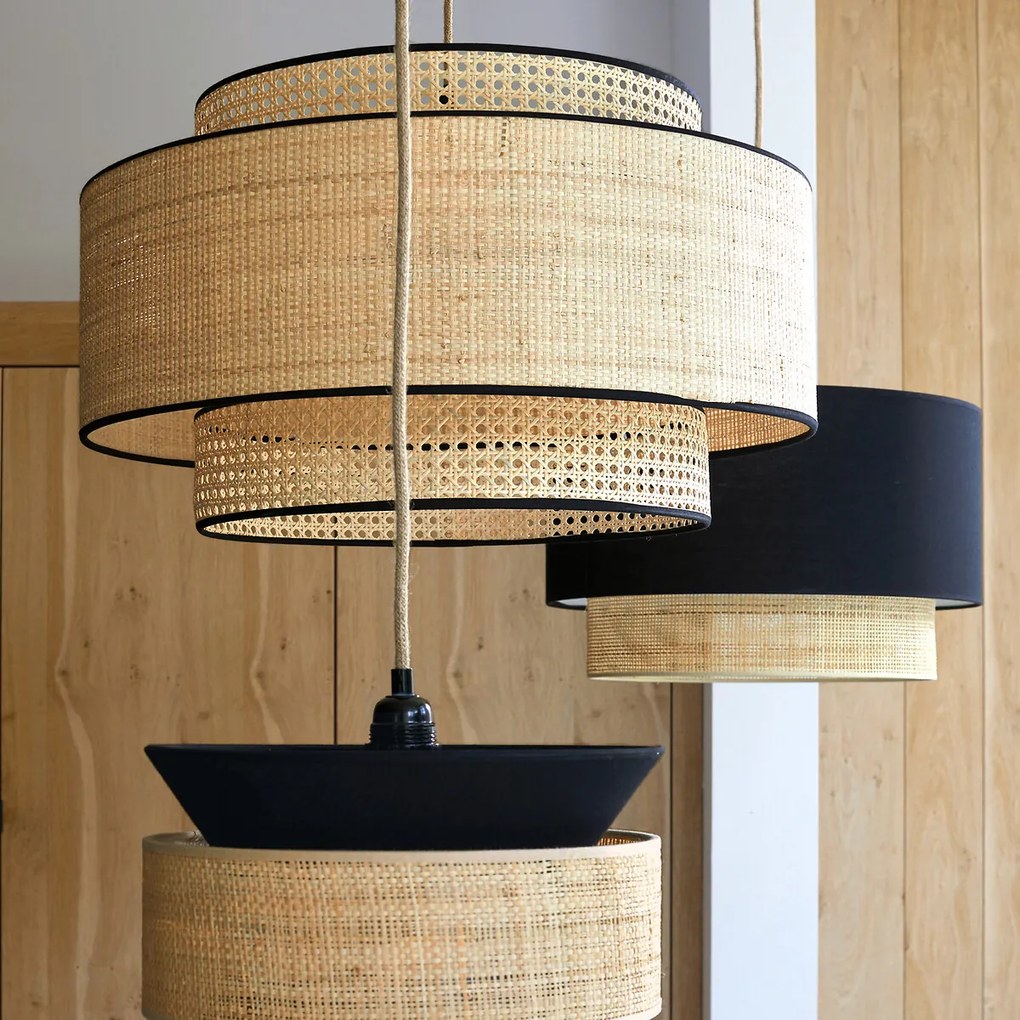 Hanglamp / Dubbele lampenkap Ø60 cm, Dolkie