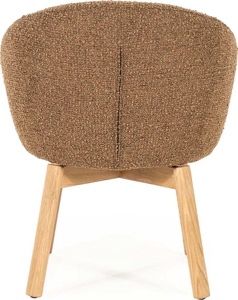 Eleonora Livia Eetstoel Hout Frame Bruin