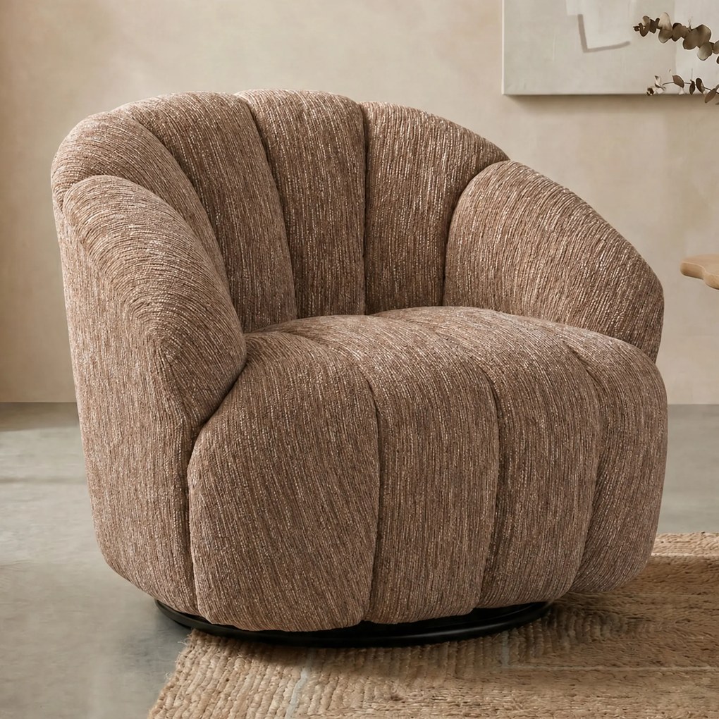 Schelpvormig Fauteuil Rood