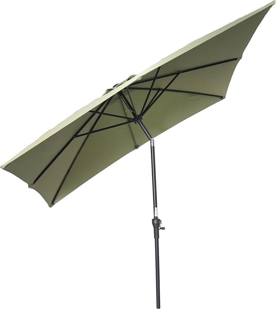 Garden Impressions Lotus stokparasol 250x250 - olijf
