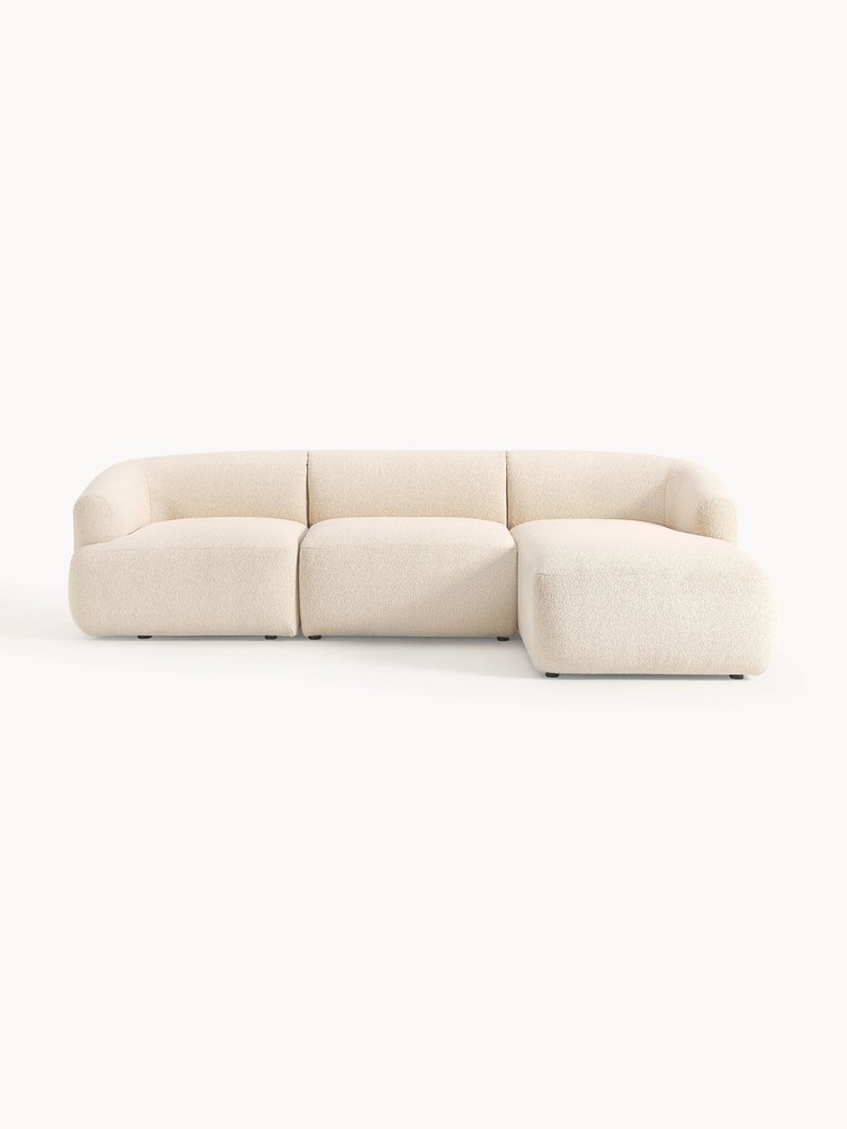 Modulaire bouclé hoekbank Sofia (4-zits)
