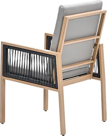 Garden Impressions San Capri lounge dining stoel - light teak aluminium