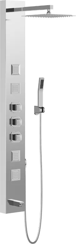 Mexen Orco douchepaneel, chroom - 7607-03-00