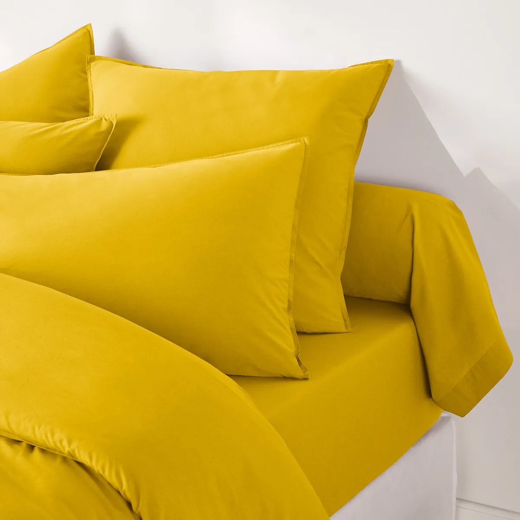 Effen bolstersloop in gewassen katoen, Scenario