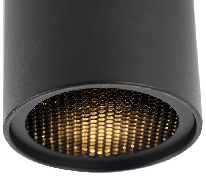 Design opbouwSpot / Opbouwspot / Plafondspot zwart GU10 50mm - Tubo Honey Design GU10 cilinder / rond Binnenverlichting Lamp