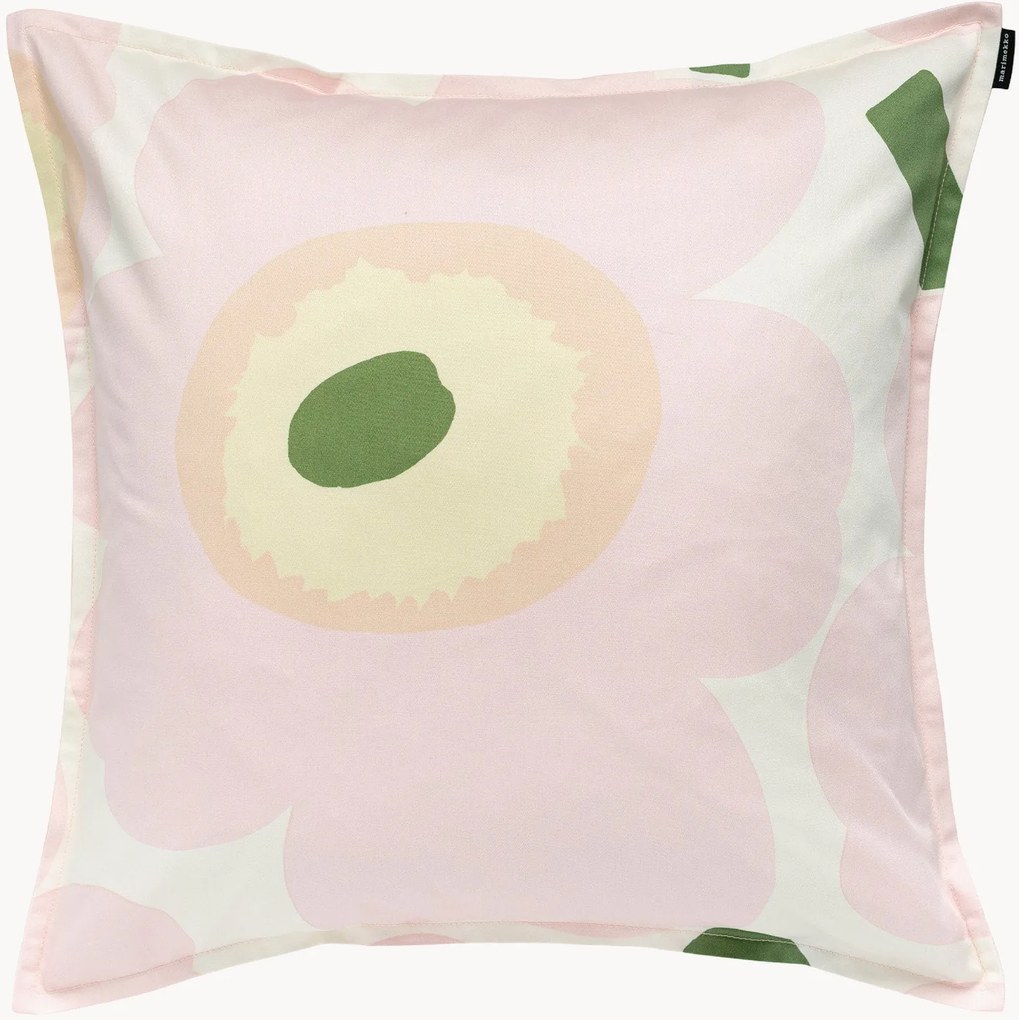 Katoenen kussenhoes Unikko met bloemenprint