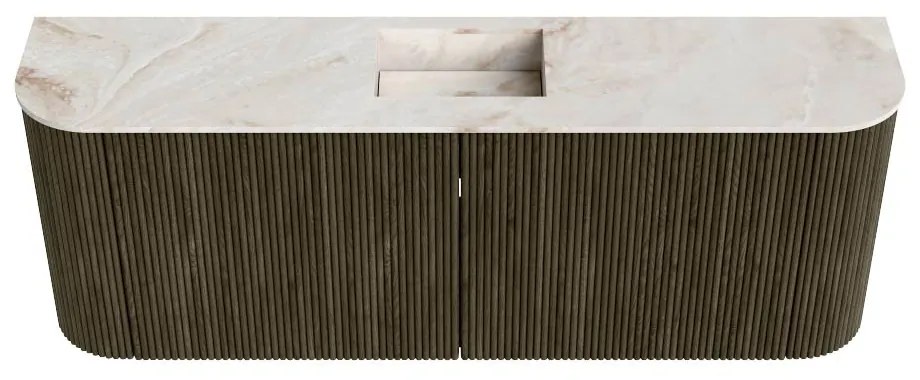 Mondiaz Joya DLux 115cm toiletmeubel ronding links/rechts shadow met wastafel faye midden 1 kraangat frappe