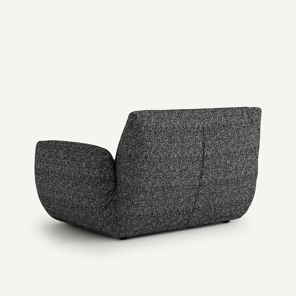 Fauteuil in bouclé stof, Spogano