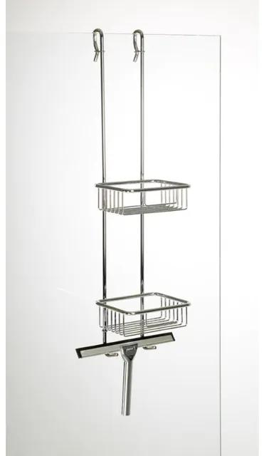 Huppe Butler ophangsysteem voor losse ophanging op glasplaat in de douche chroom - incl. Wisser 492001091