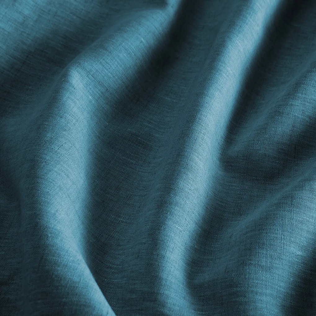 Verduisteringsgordijn van gewassen linnen, verborgen lipjes, Private