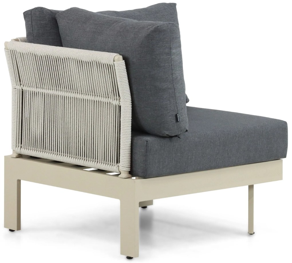 Hoek loungeset 6 personen Aluminium Taupe Lifestyle Garden Furniture Lorenzo