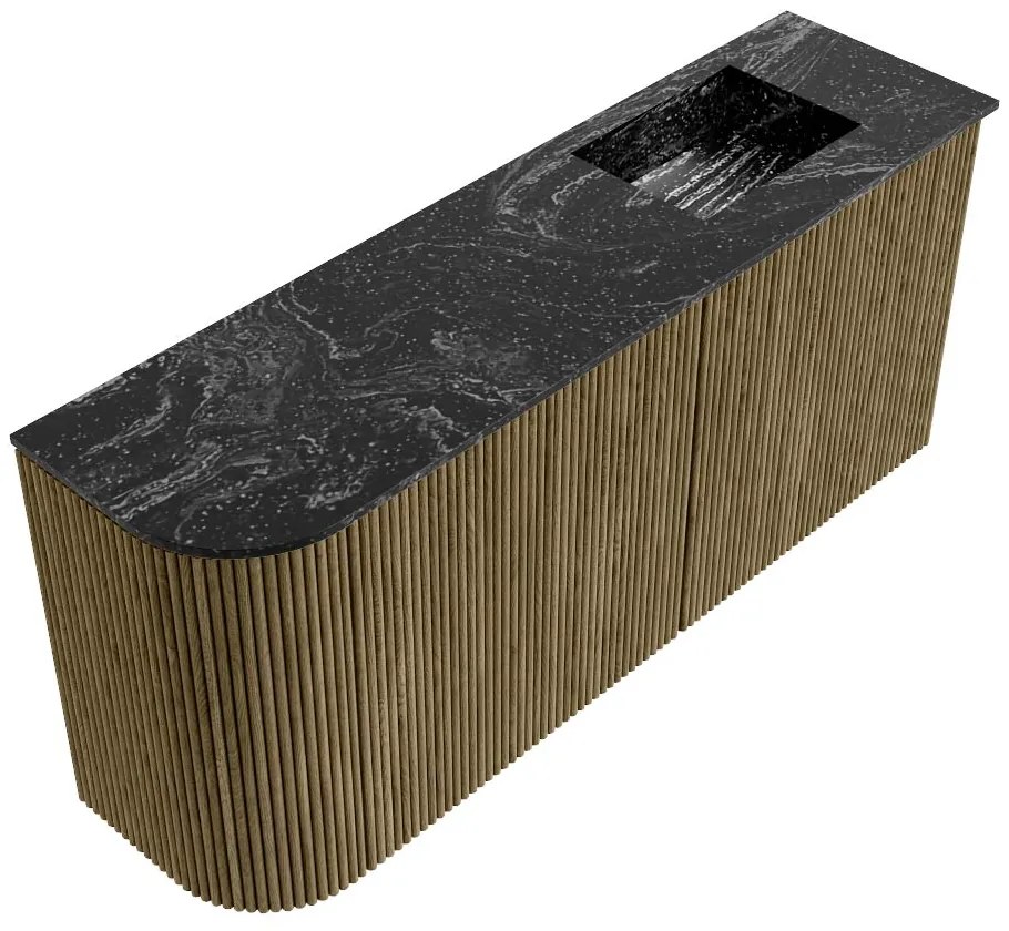 Mondiaz Joya DLux 90cm toiletmeubel ronding links dusk met wastafel faye rechts 1 kraangat lava