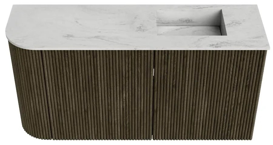 Mondiaz Joya DLux 80cm toiletmeubel ronding links shadow met wastafel faye rechts 1 kraangat opalo
