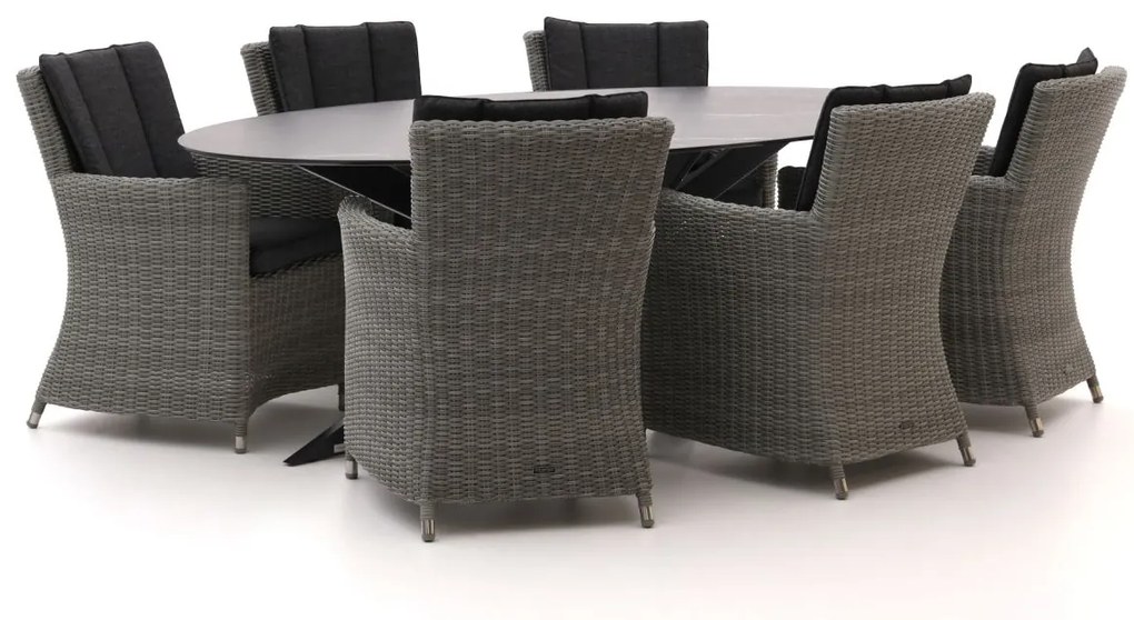 Intenso Adriano/Furato ellips 240cm dining tuinset 7-delig