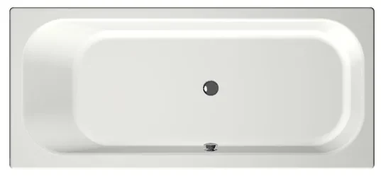 Xenz Aruba ligbad - 180x80cm - met overloop - zonder afvoer - Acryl Edelweiss mat 6891-03