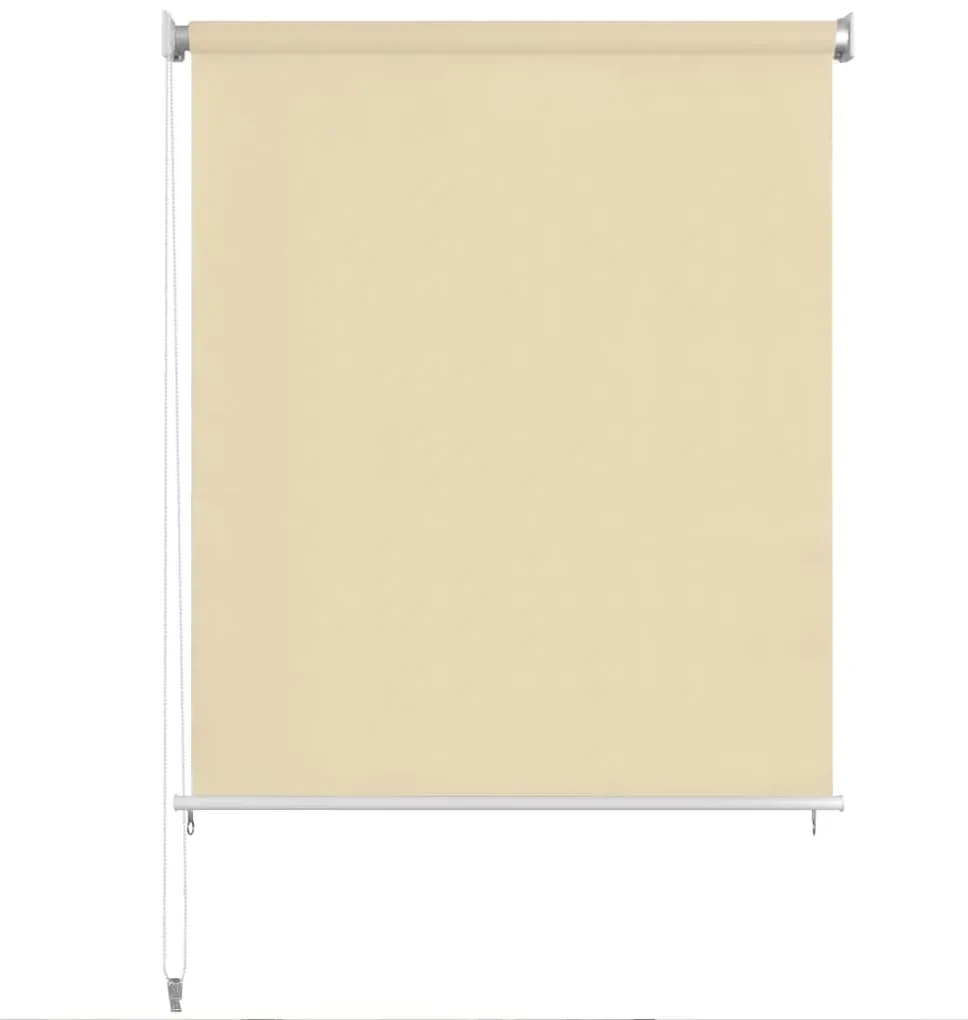 vidaXL Rolgordijn voor buiten 220x140 cm crème