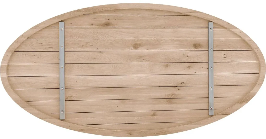 Goossens Eettafel Blade, Strak blad ovaal 220 x 110 cm 6 cm dik