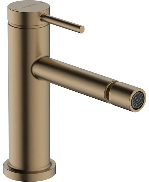 Hansgrohe Tecturis bidetkraan eengreeps met trekwaste brushed bronze 73201140