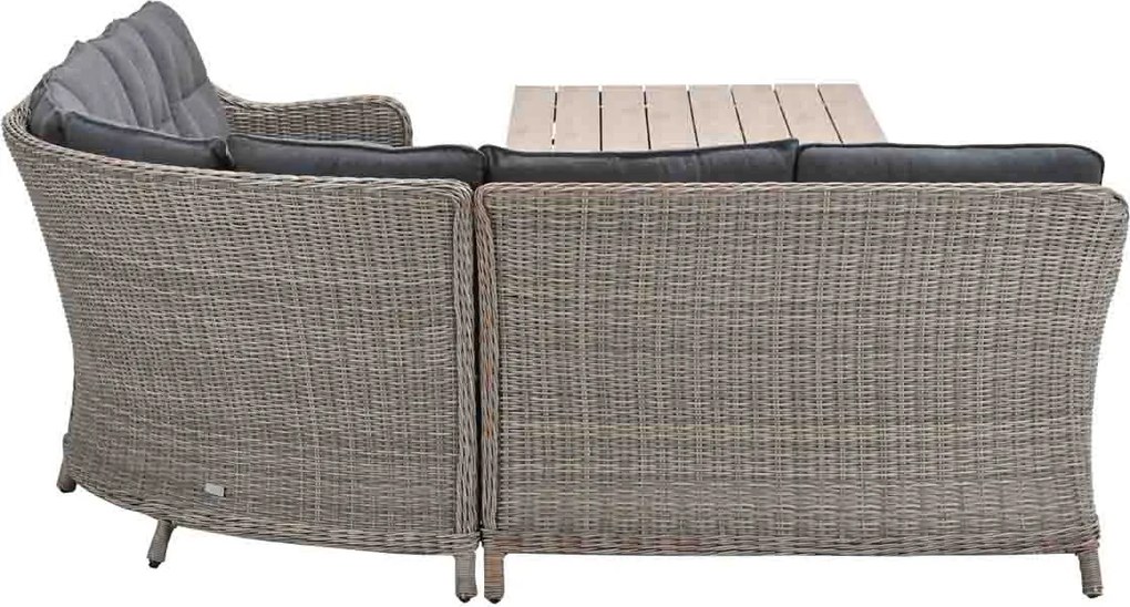 Garden Impressions Nova lounge dining set 5-delig - mystic grey