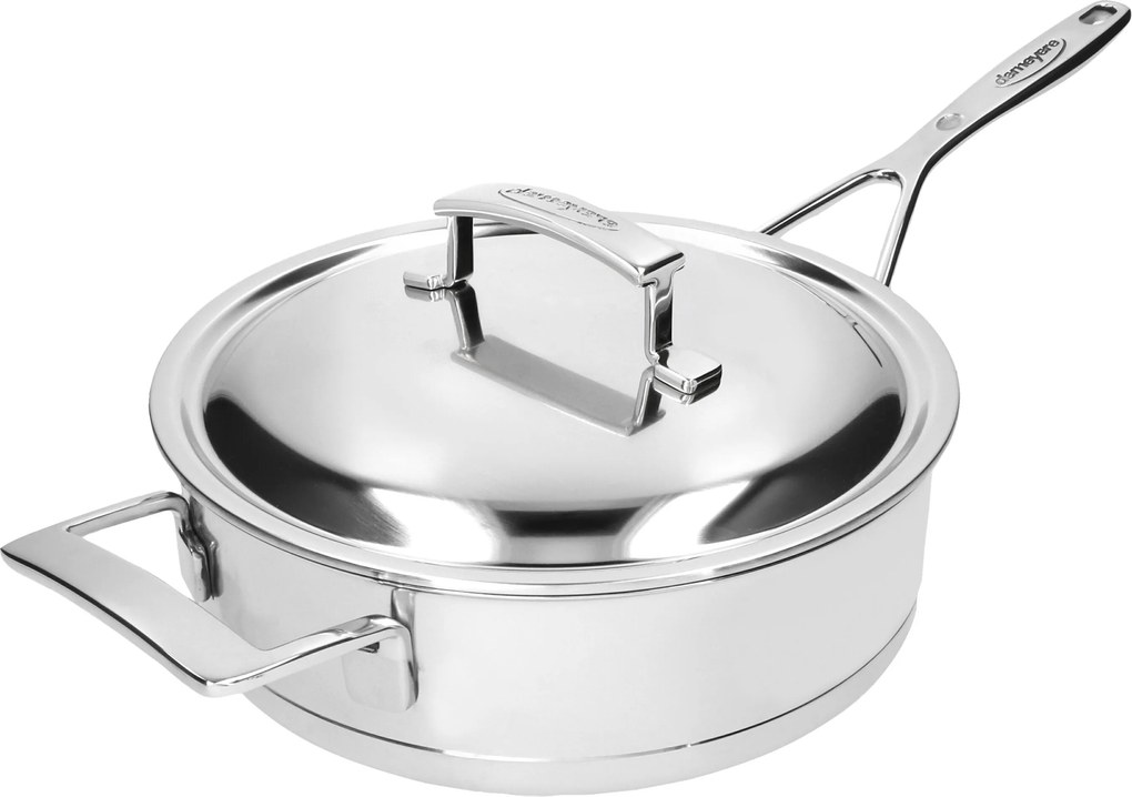 Demeyere Silver 7 Sauteerpan met dubbelwandig deksel 24 cm / 2,8 l - Silver 7 - Demeyere
