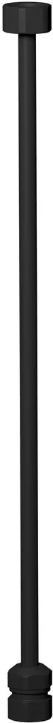 Plieger Roma aansluitstang 40cm zwart mat