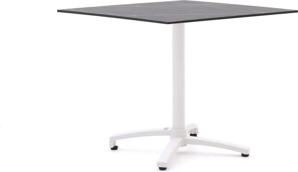 Inklapbare tafel Bellagio  | Vierkant  | Tuintafel Kunststof | 80x80cm | 2 personen | Kees Smit Tuinmeubelen