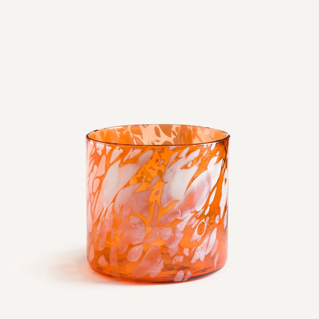 Vaas in handgeblazen glas, Berna