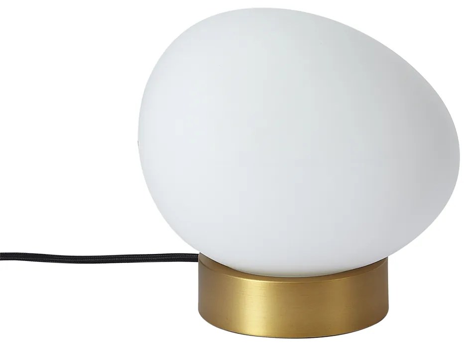 Design tafellamp messing met opaal glas - Sally