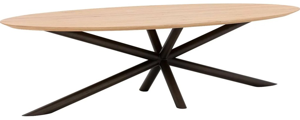 Goossens Excellent Eettafel Gs-1302, Ovaal 280 x 130 cm