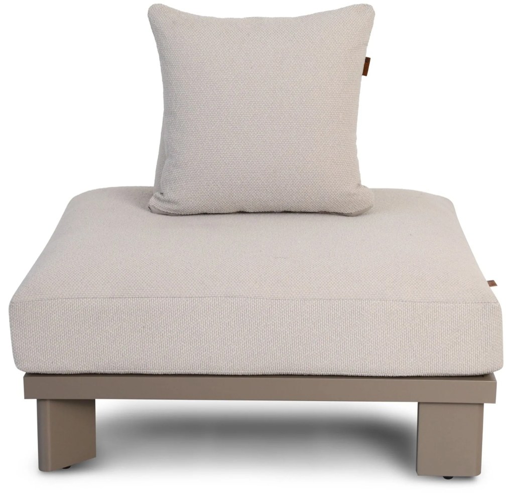 Loungeset tuin 6 personen Aluminium Taupe Santika Furniture Santika