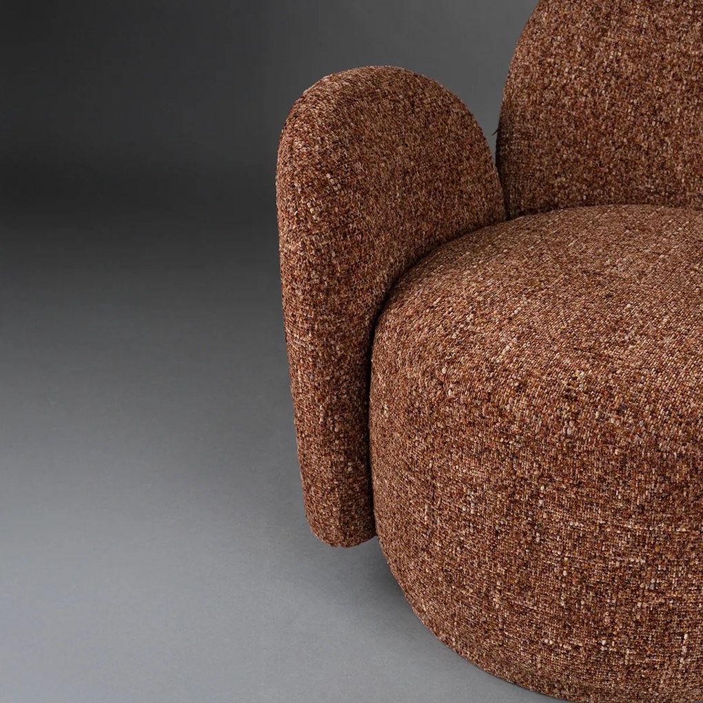 Dutchbone Rose Draaibare Fauteuil Bordeaux