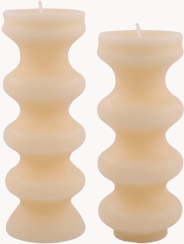 Handgemaakte kaarsen Mura, 2-delig