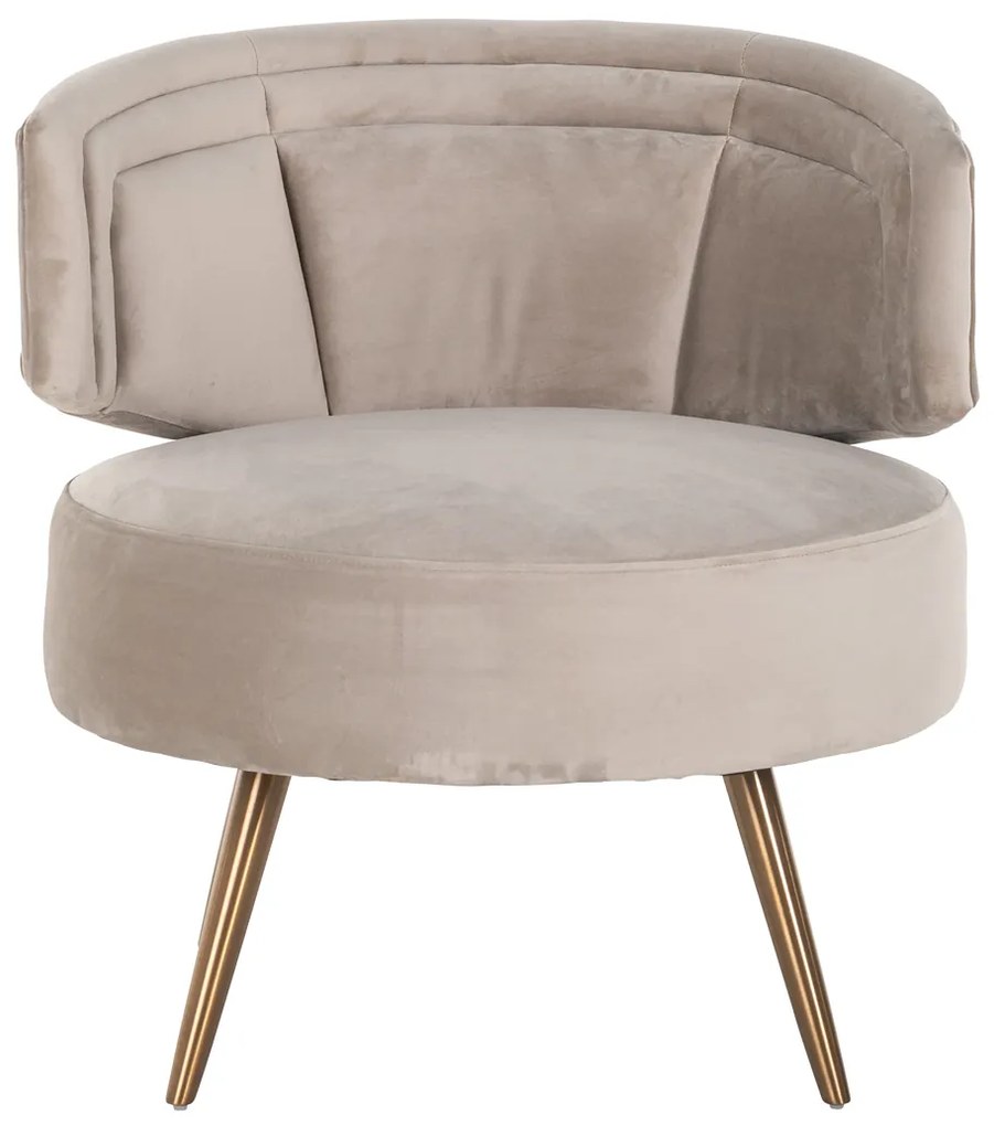 Velvet Fauteuil Khaki