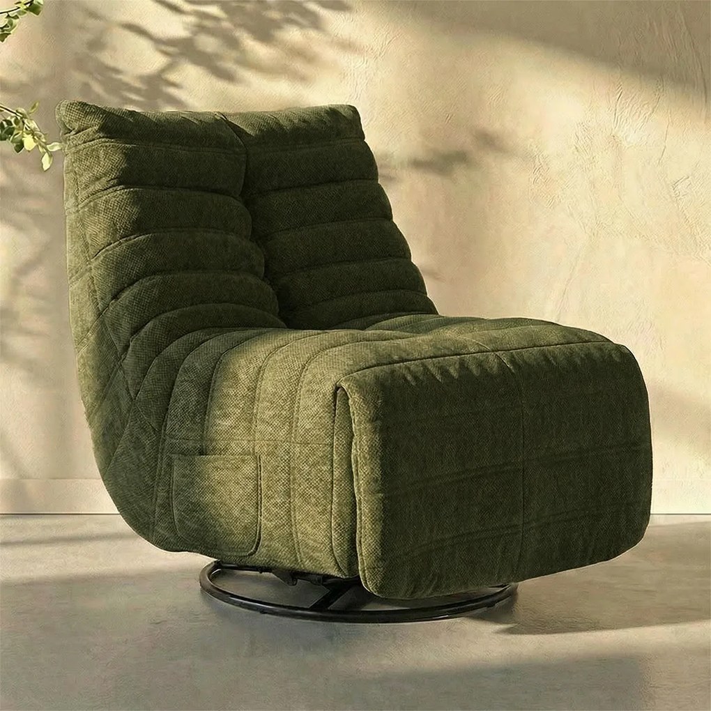 Elektrische Relaxfauteuil Retro Groen