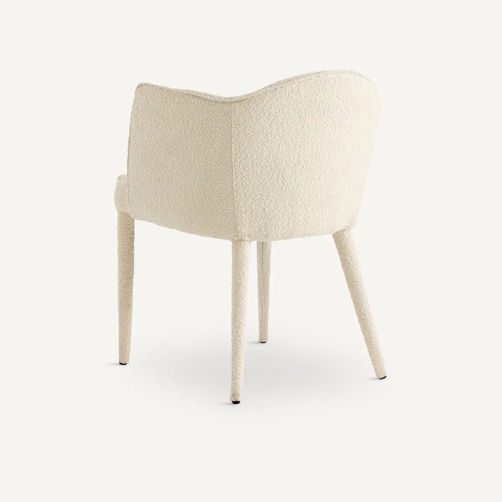 Tafel fauteuil in bouclette, Leos