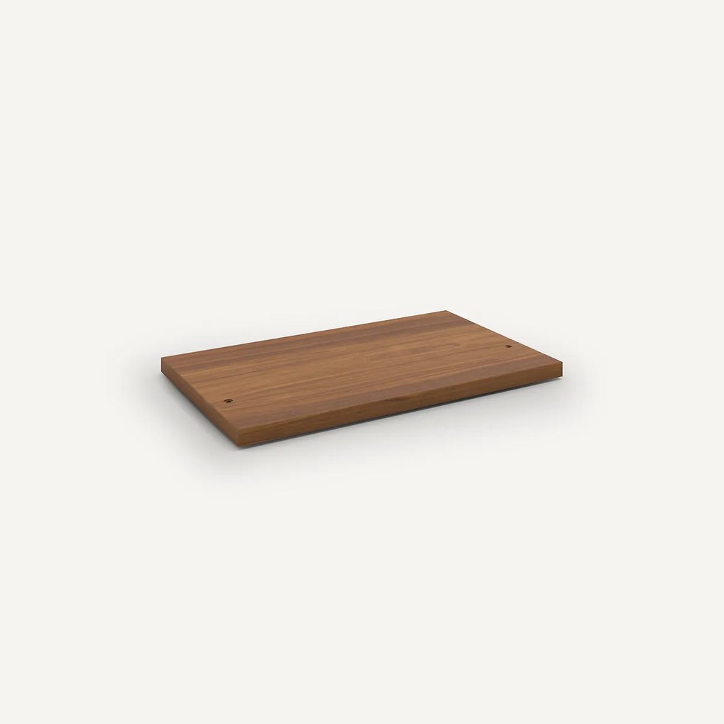 Plank voor kledingkast, breedte 60 cm, in notenhoutfineer, JOHANEZ