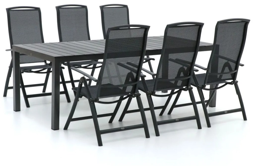 R&S Design Capri/Fidenza 220cm dining tuinset 7-delig verstelbaar