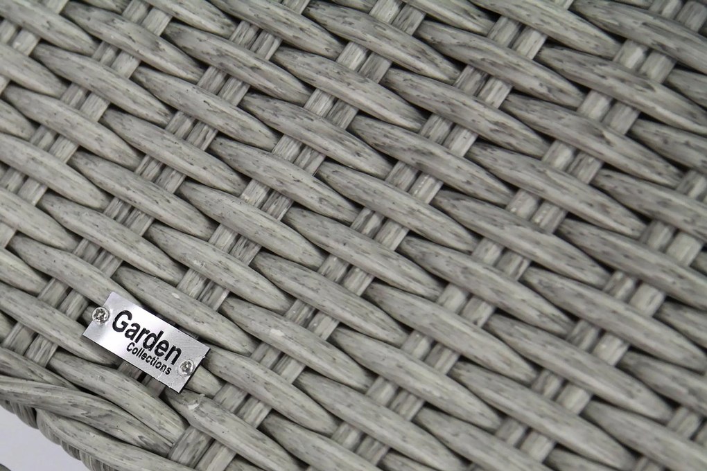 Verstelbare Tuinstoel Wicker Grijs-antraciet Garden Collections Madera