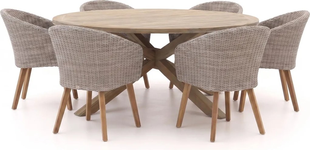 Diningset Intenso  | 6 personen | Tuinset teakhout | 7-delig | Kees Smit Tuinmeubelen