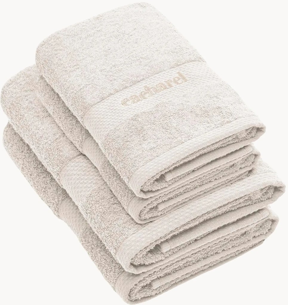 Katoenen handdoekenset Simply Bath, 4-delig