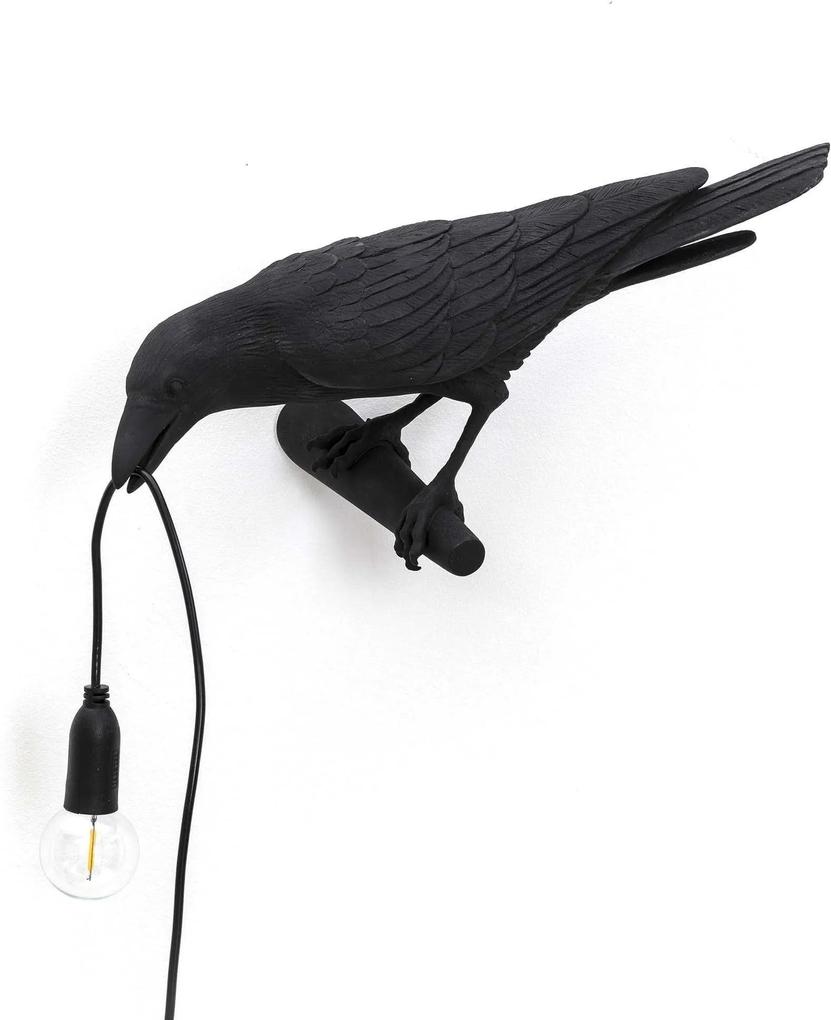 Seletti Seletti Bird Looking Wandlamp Links Zwart