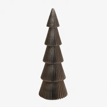 Papieren Kerstboom Jesper Grijs – Taupe & ↑29,5 Cm - Sklum