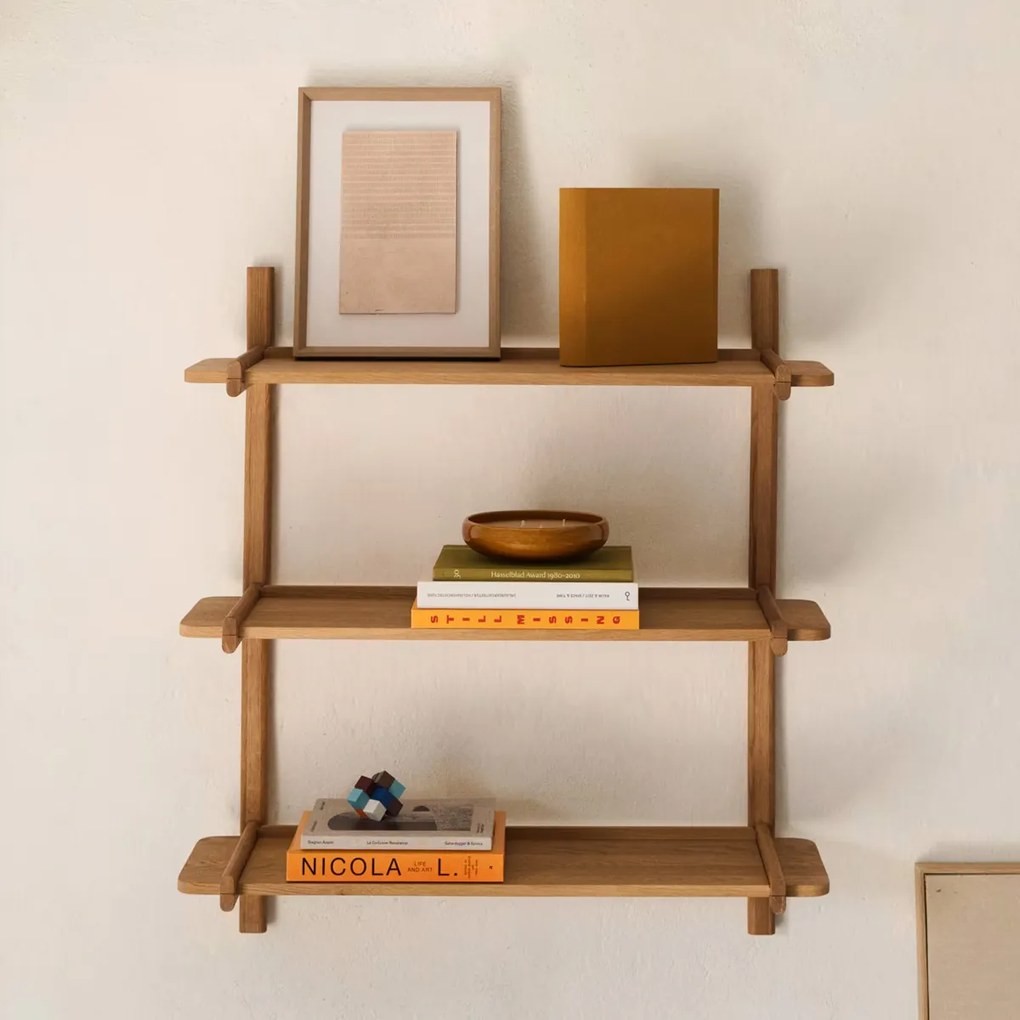 Kave Home Sitra Houten Planken Aan De Muur 90 Cm - 90x23x98cm.