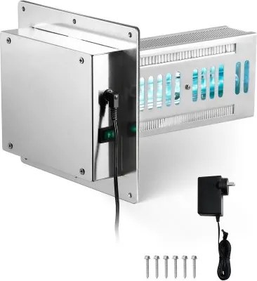 VEVOR HVAC luchtreiniger voor het hele huis, 18W 254nm UVC-licht in kanaal voor airconditionerkanalen, luchtwasser met 2 lampen, HVAC UV-lampen met netsnoer, luchtreiniger voor airconditioners