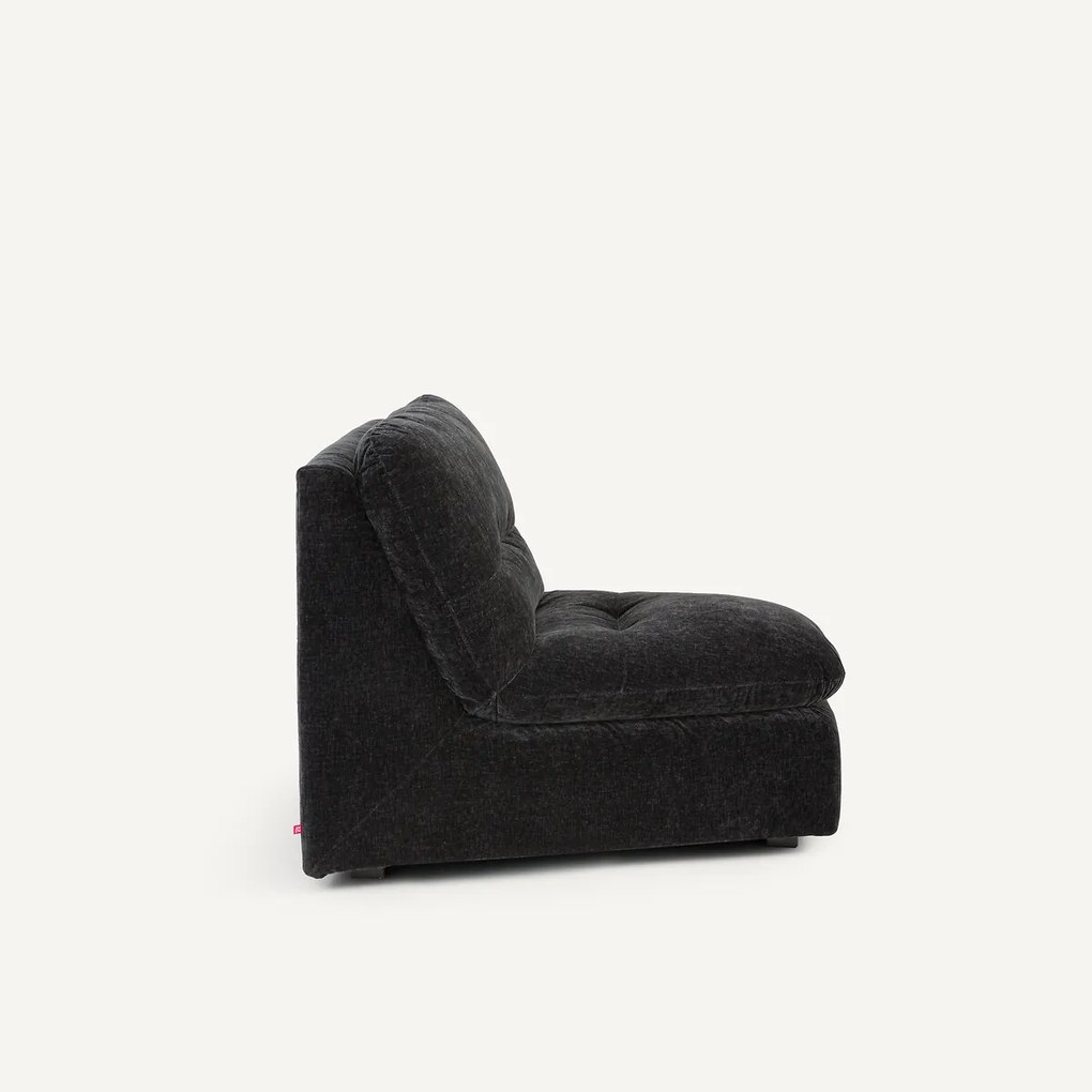 Modulaire hoekzetel in chenille fluweel, Giuliano